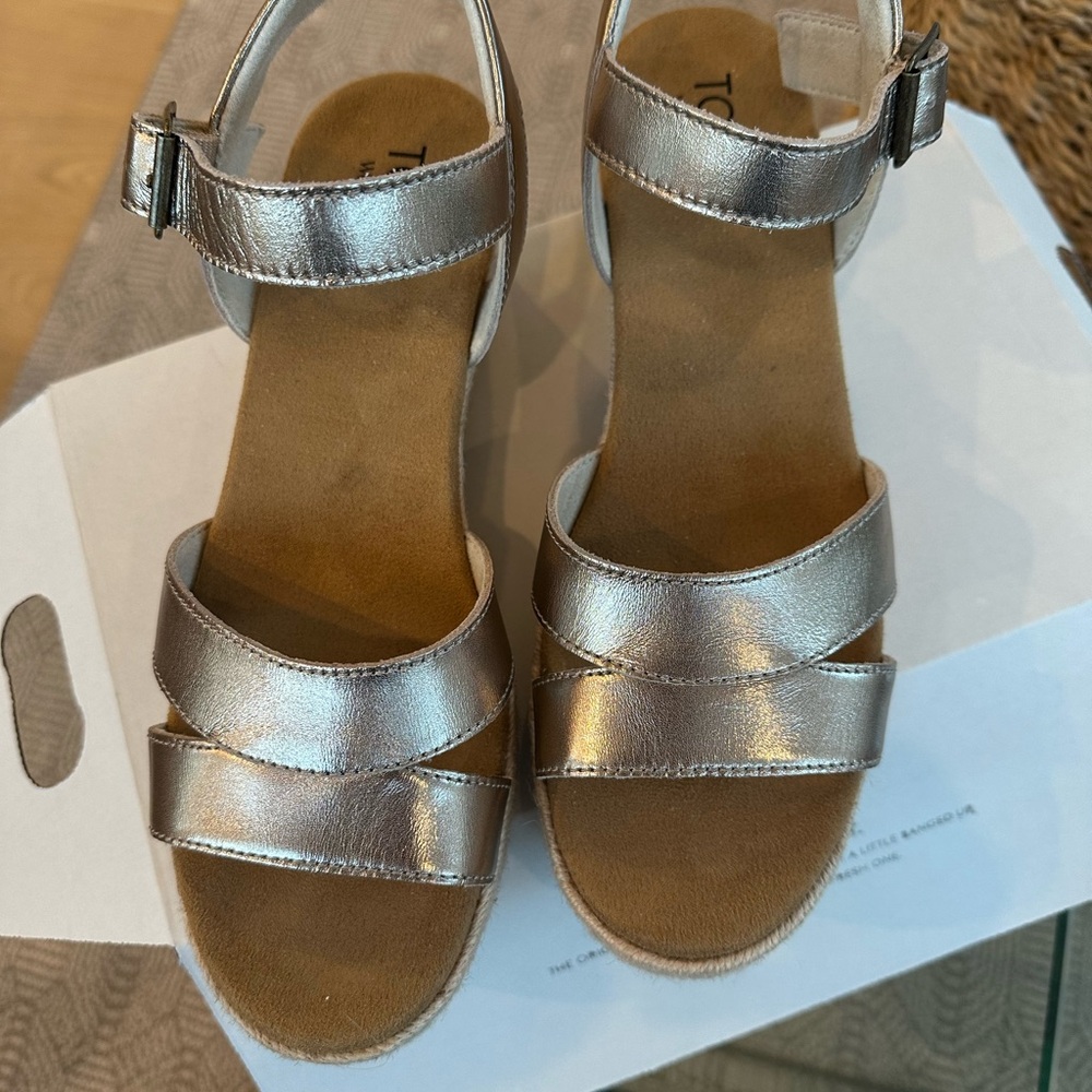 Nordstrom Silver Strappy Sandals